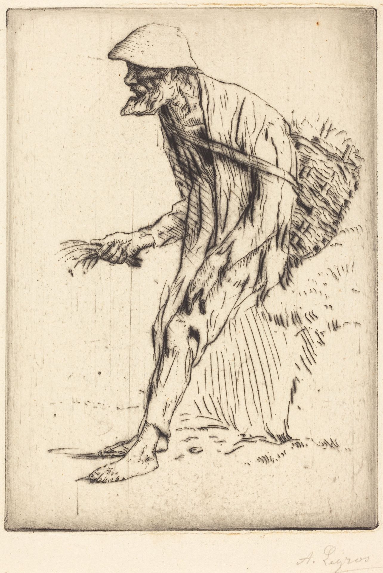 Chickweed Merchant (Marchand de mouron) by Alphonse Legros