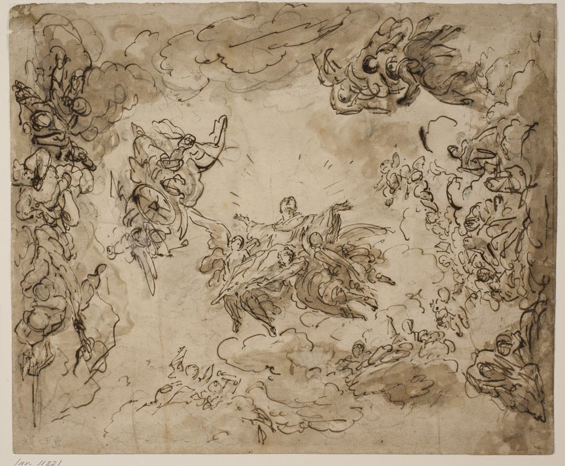 Apotheosis of a saint by Giovanni Antonio Pellegrini
