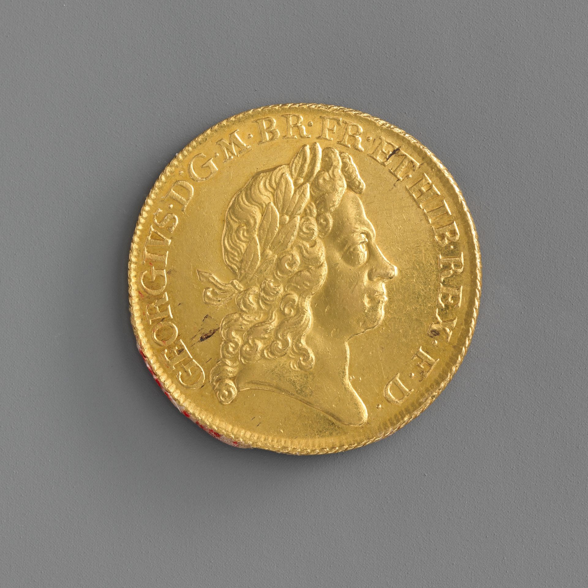 Two guineas coin of George I by John Croker
