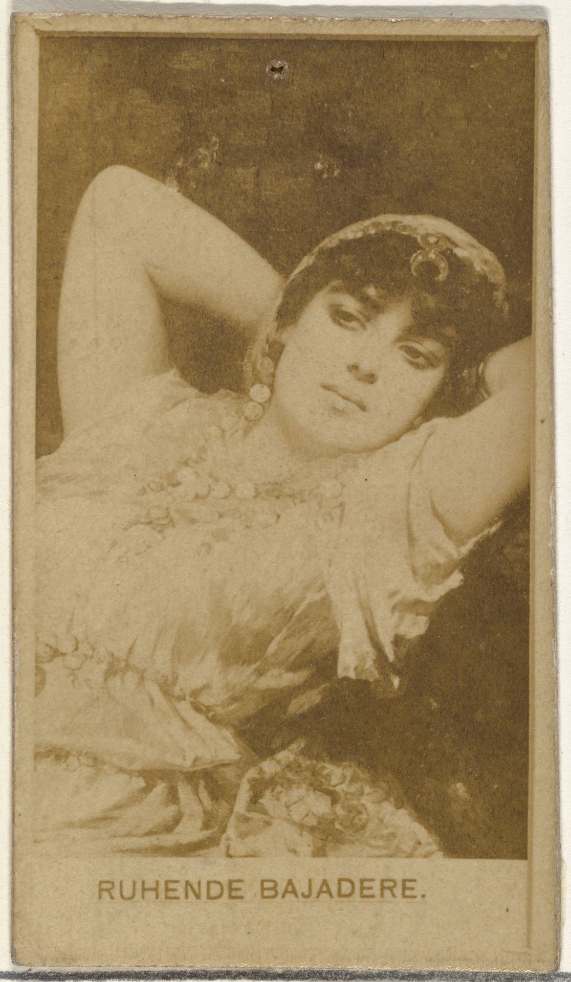 Ruhende Bajadere, from the Actors and Actresses series (N145-8) issued by Duke Sons & Co. to promote Duke Cigarettes by W. Duke, Sons & Co.