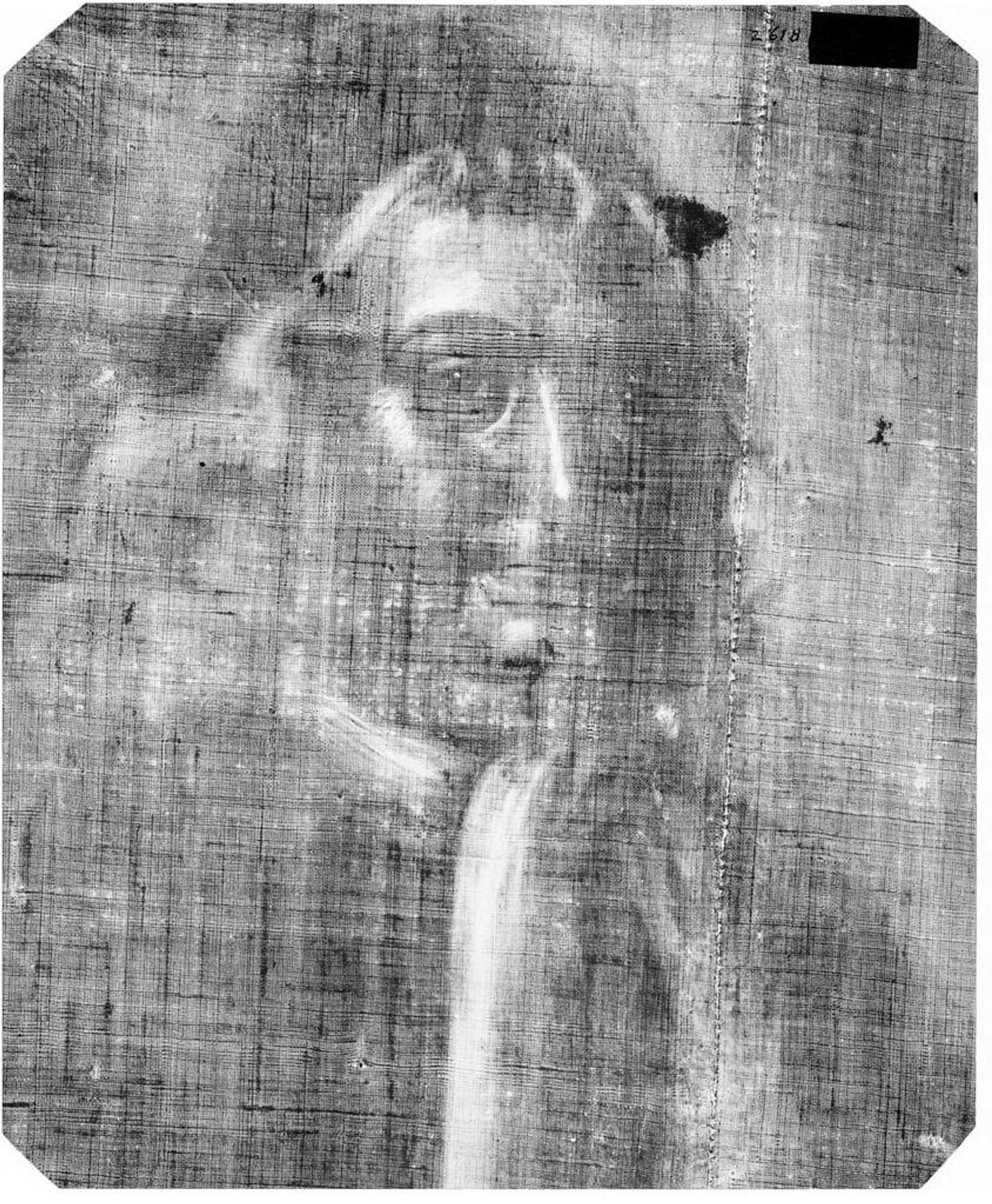 X-radiograph(s) of "Samuel Sewall" by Artist of original: Attributed to John Smibert