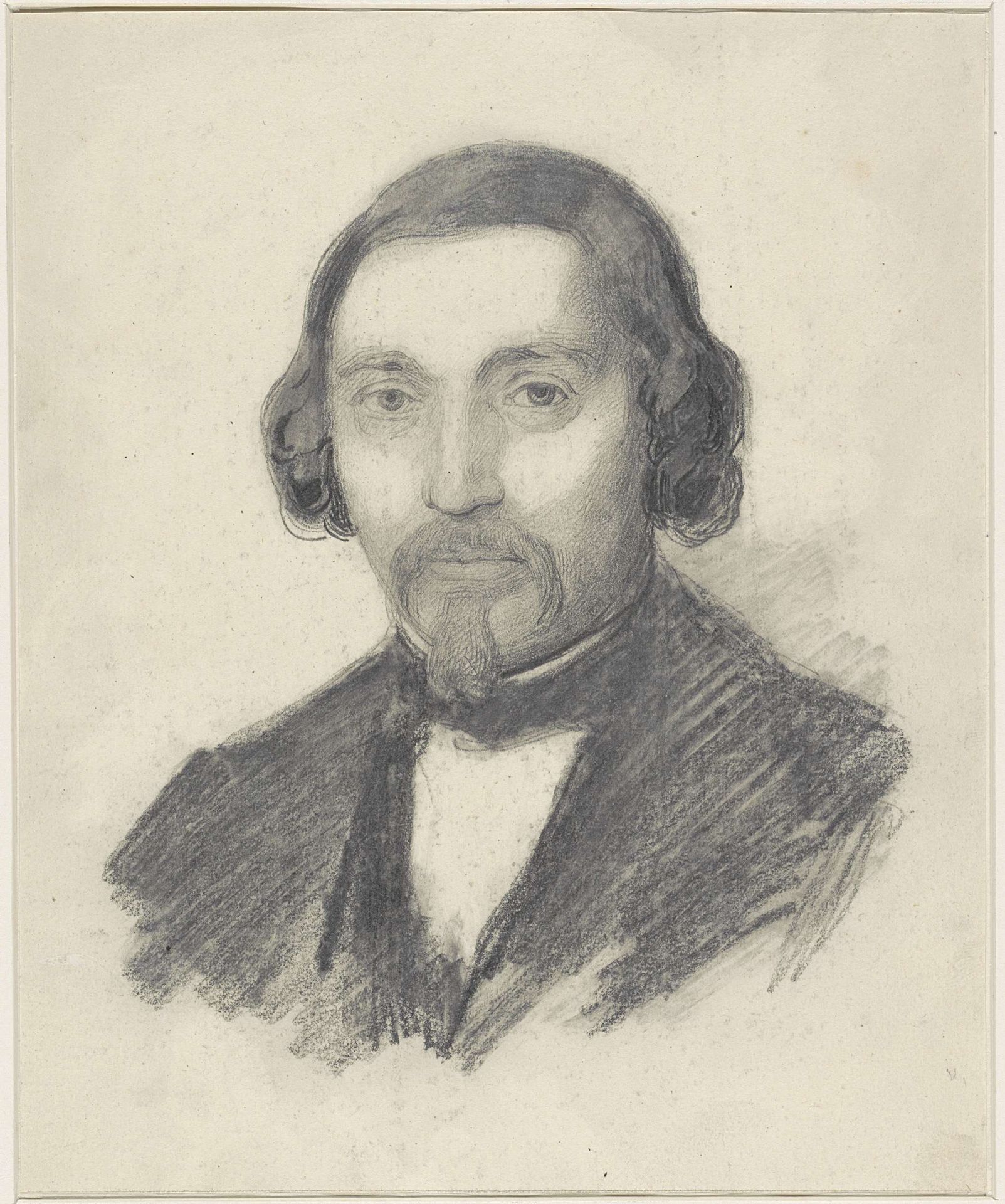 Portret van Jozef Geefs by Jacobus Everhardus Josephus van den Berg