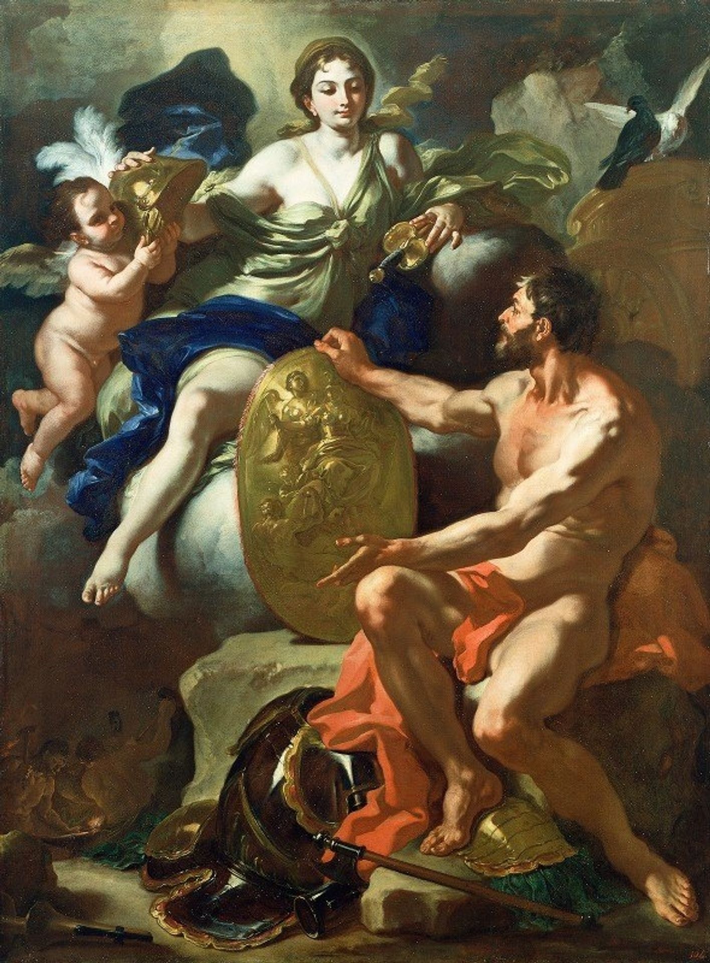 Venus At The Forge of Vulcan by Francesco Solimena