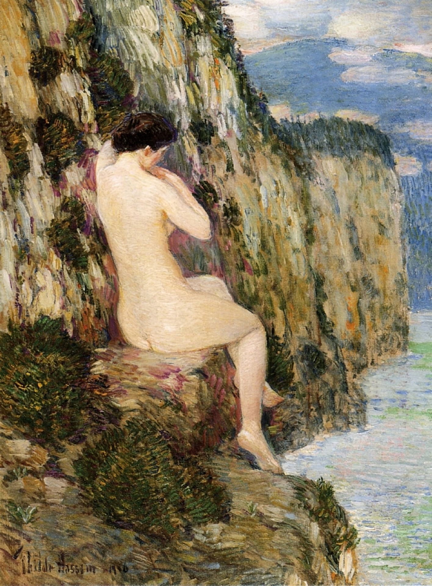 Nude on the Cliffs by Childe Hassam