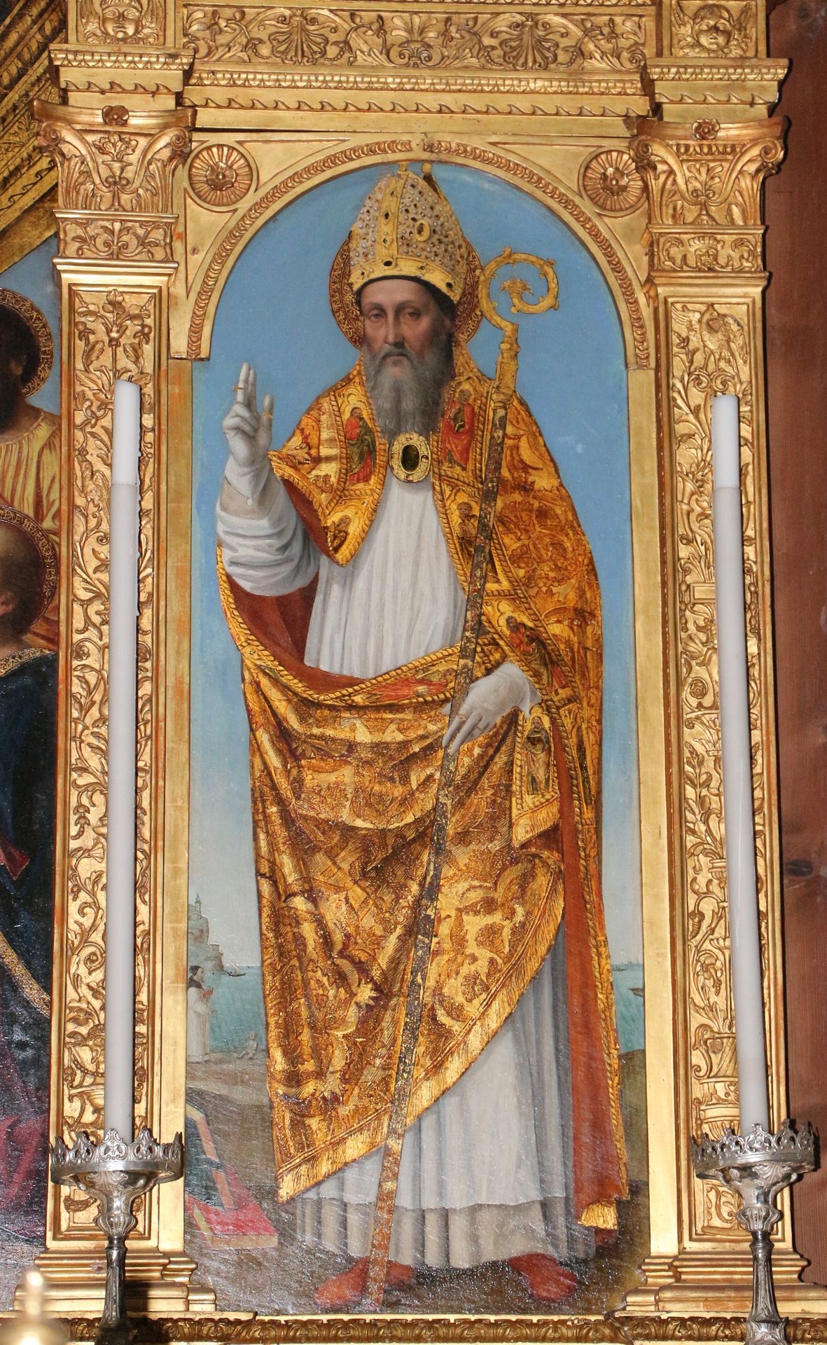 Polyptych in Santo Spirito (Bergamo), detail by Ambrogio Bergognone
