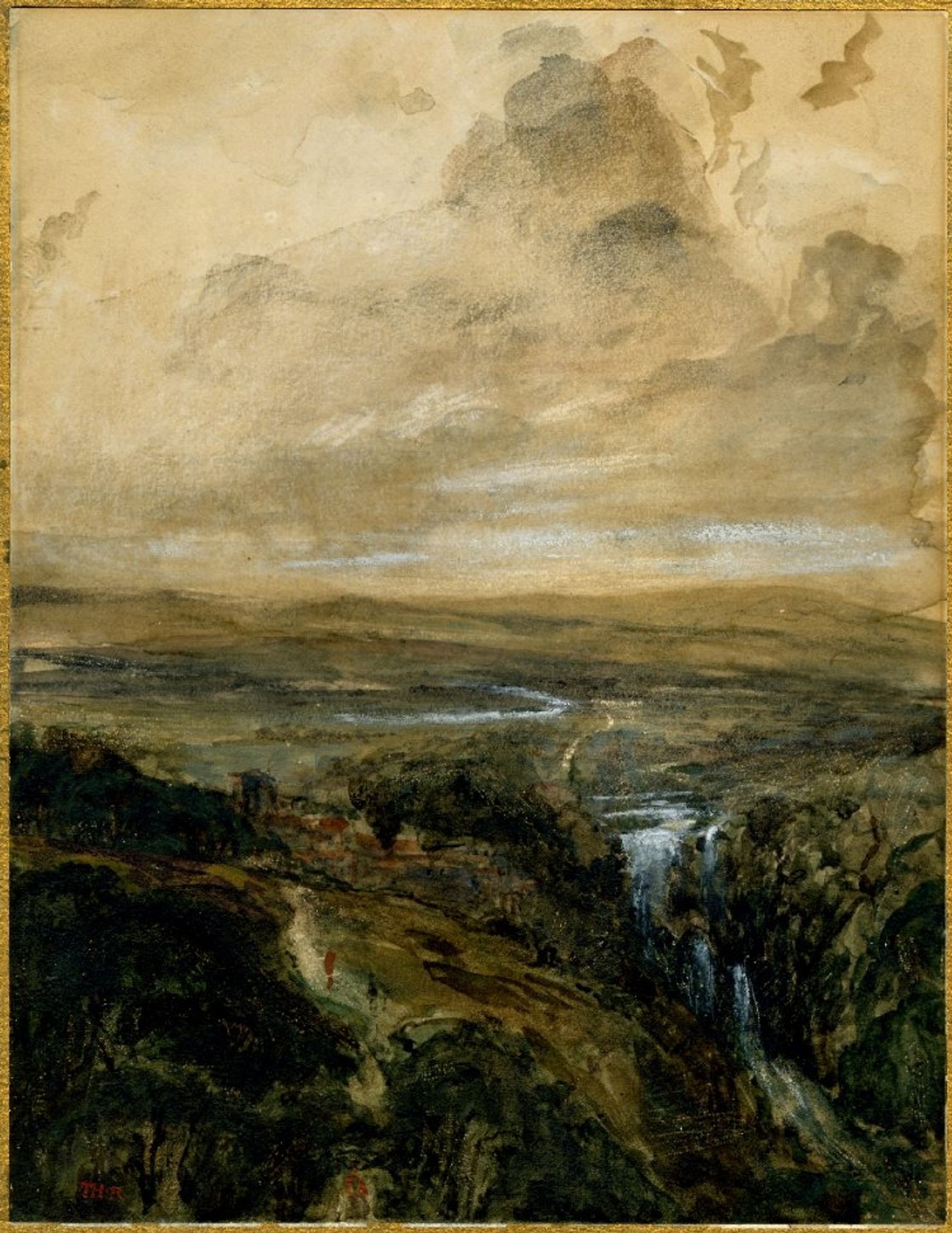 Landscape in the Auvergne by Theodore Rousseau