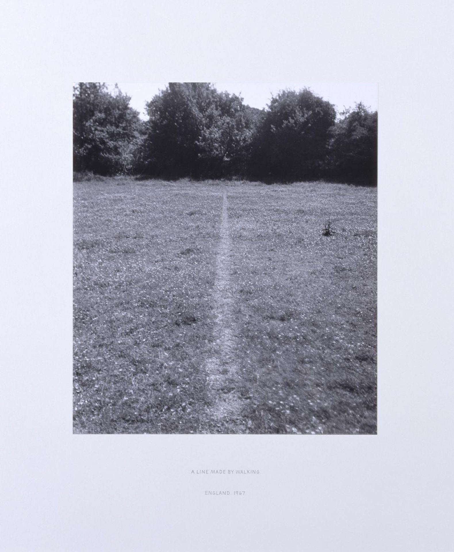 A Line Made by Walking by Richard Long