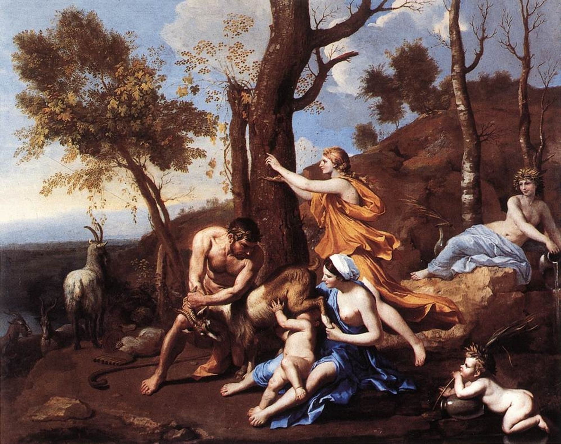 The Nurture of Jupiter by Nicolas Poussin