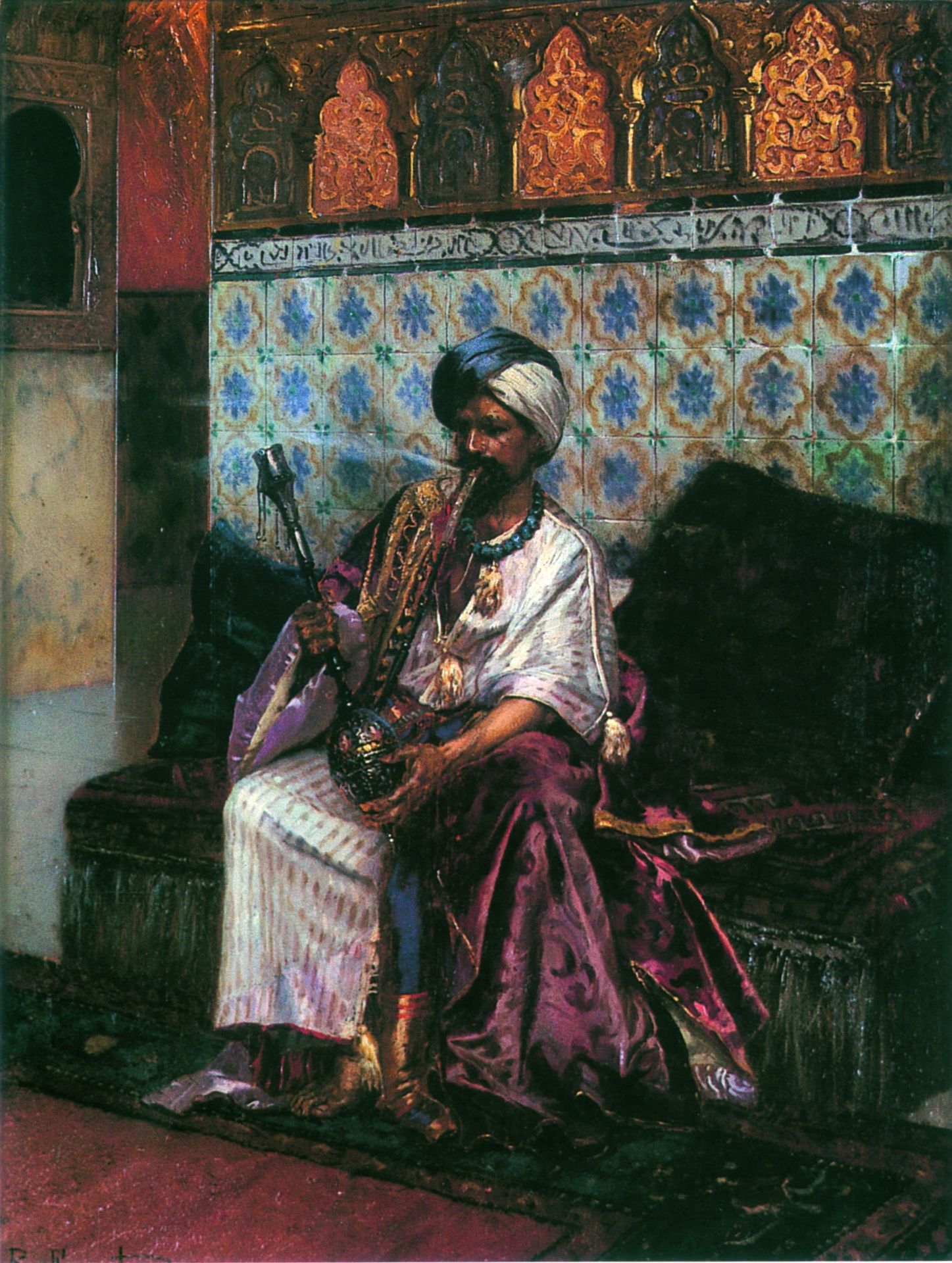 Le Fumeur De Narghilé by Rudolf Ernst