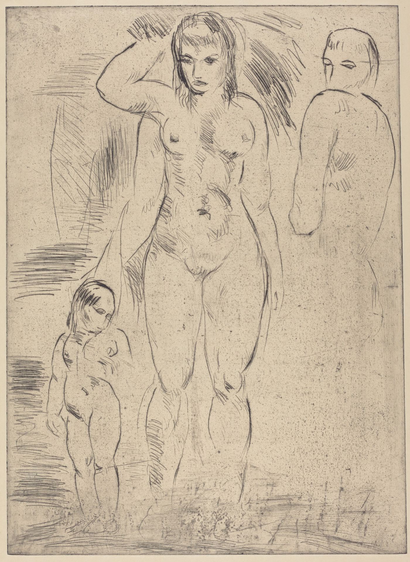 Woman and Child (Weib und Kind) by Wilhelm Lehmbruck
