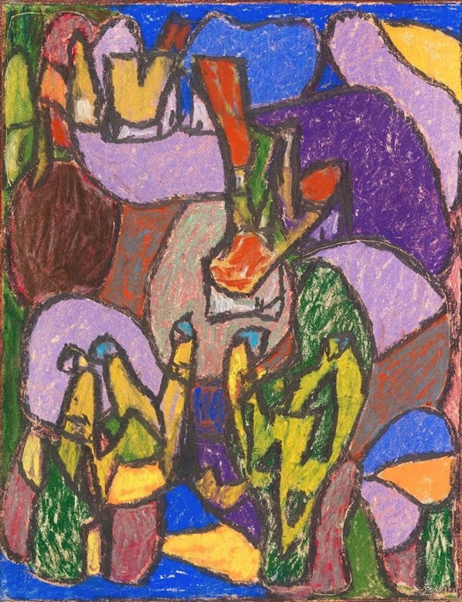 Ohne Titel by Adolf Hölzel