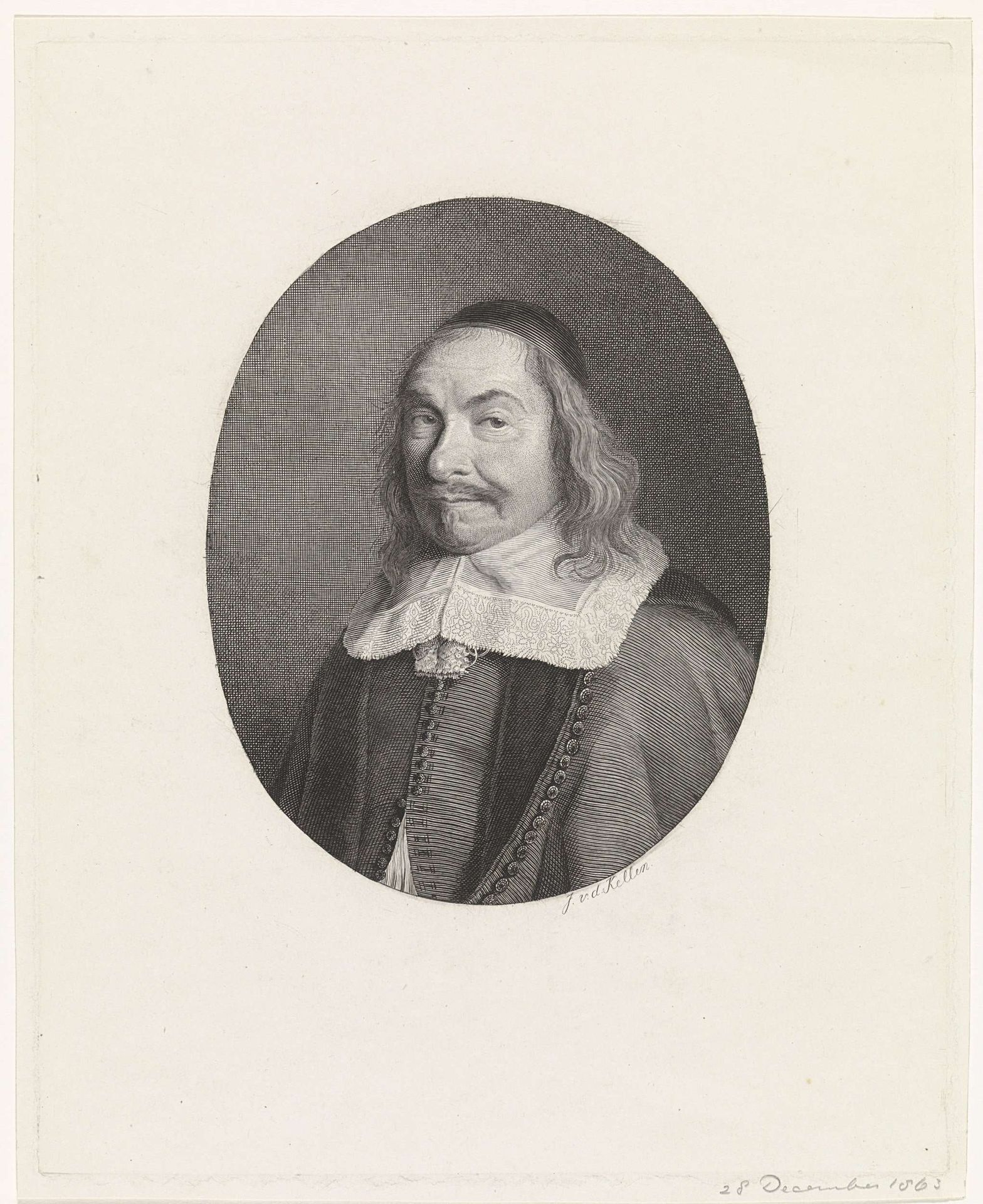 Portret van Jean Loret by Johannes van der Kellen