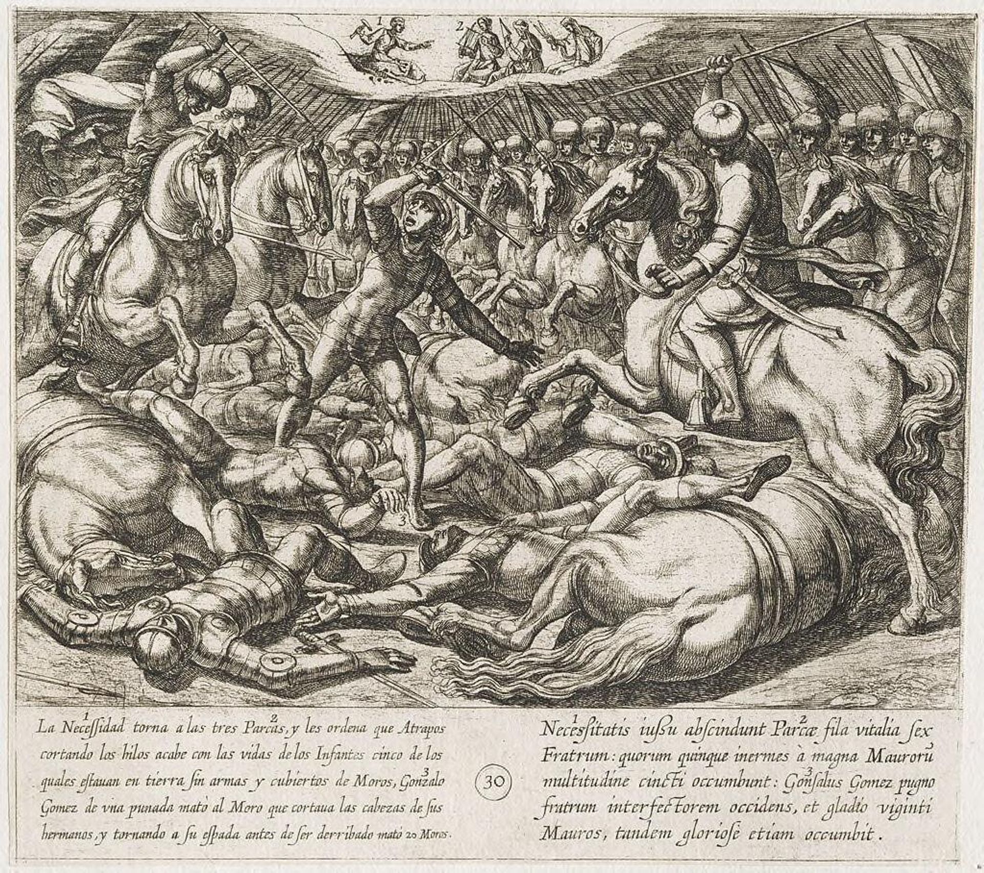 The Infantes Are Slain by the Moors by Antonio Tempesta