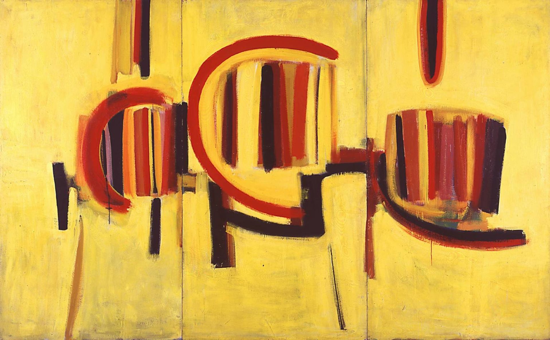 Yellow Triptych by Terry Frost