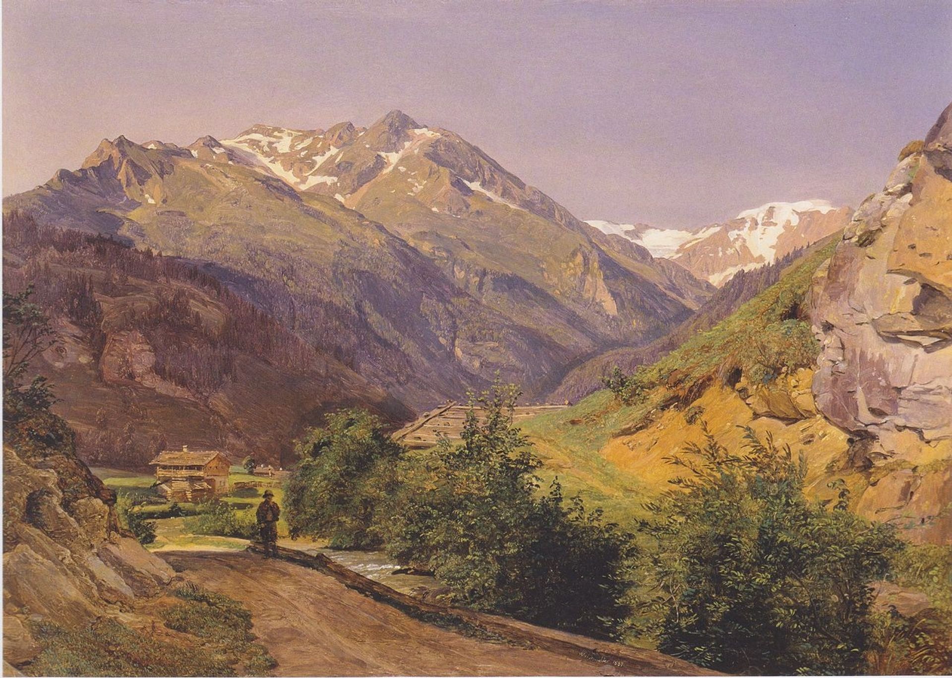 The Radhausberg at Gastein by Ferdinand Georg Waldmüller