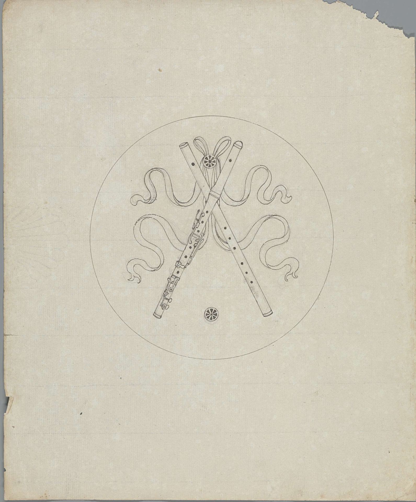Twee blaasinstrumenten by Pierre Félix van Doren