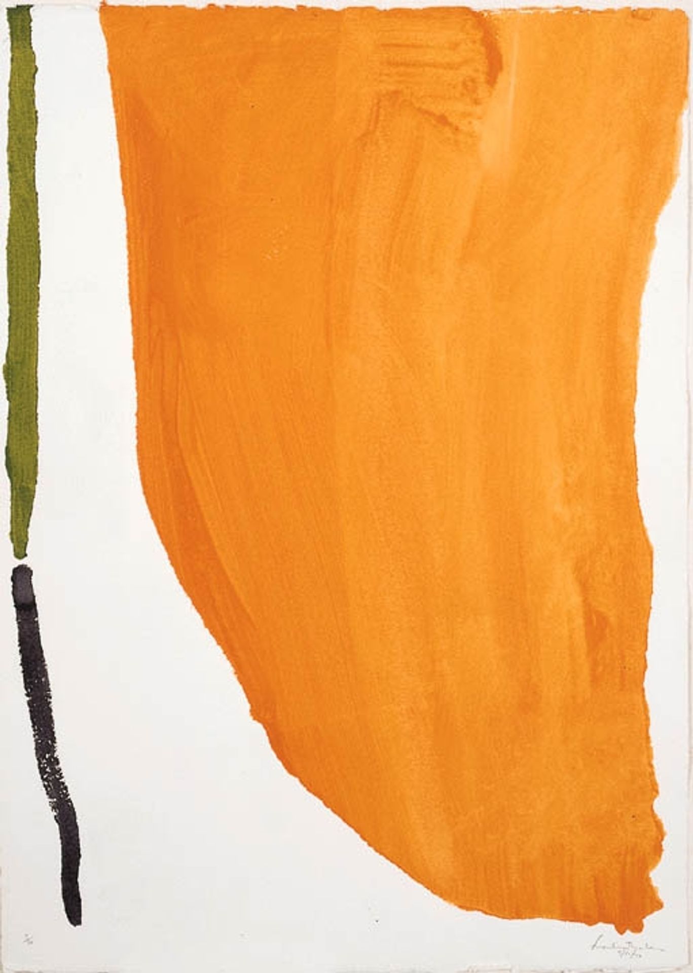 Orange Downpour by Helen Frankenthaler