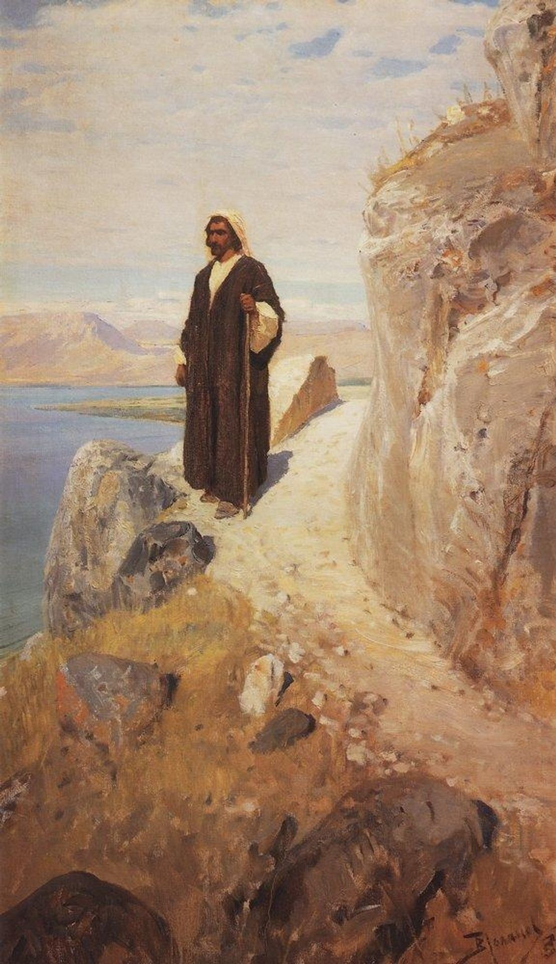 And he returned to Galilee in the power of the Spirit by Vasily Polenov