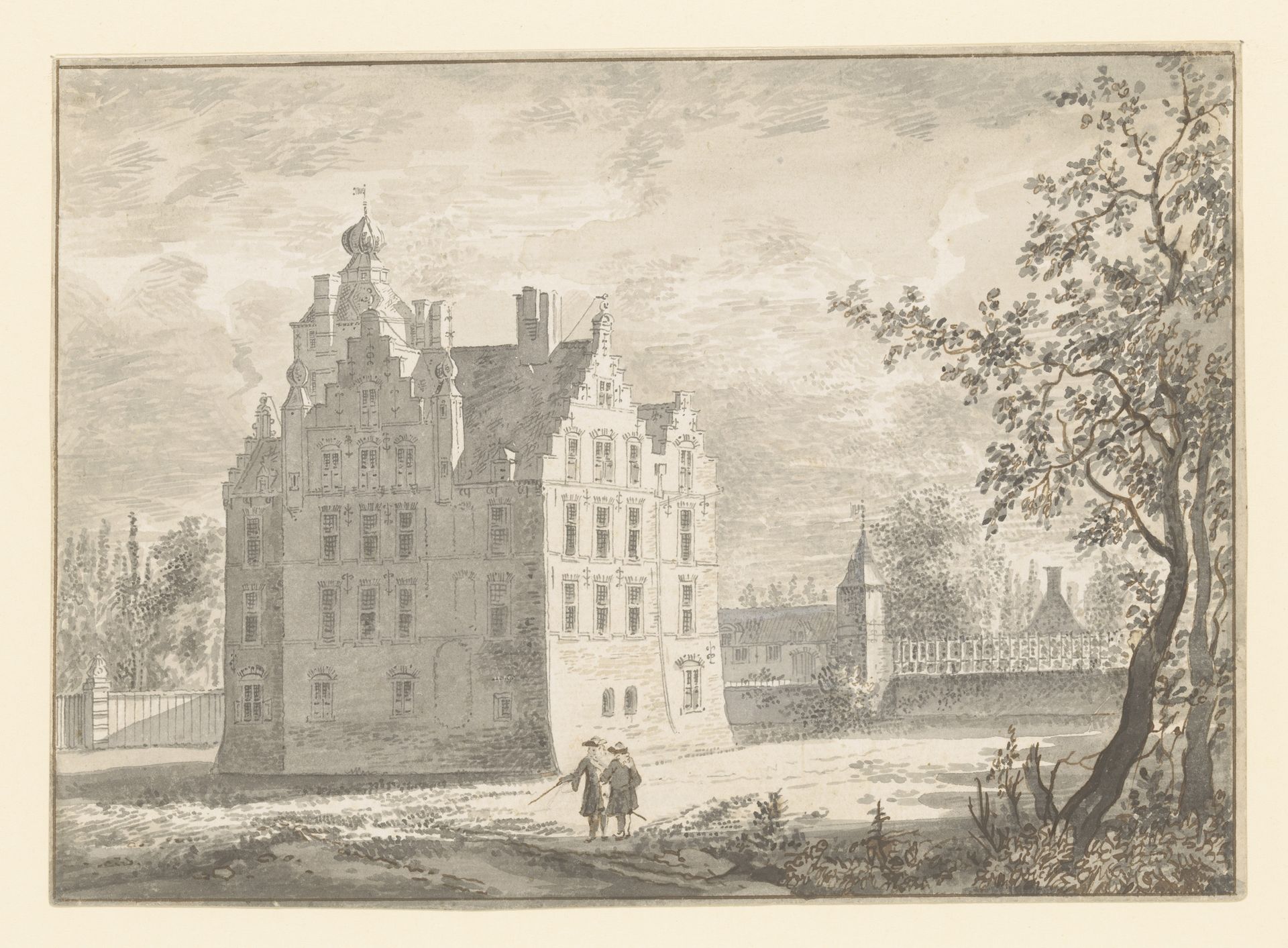 Gezicht op Kasteel Zuilenstein by Jacob van Liender