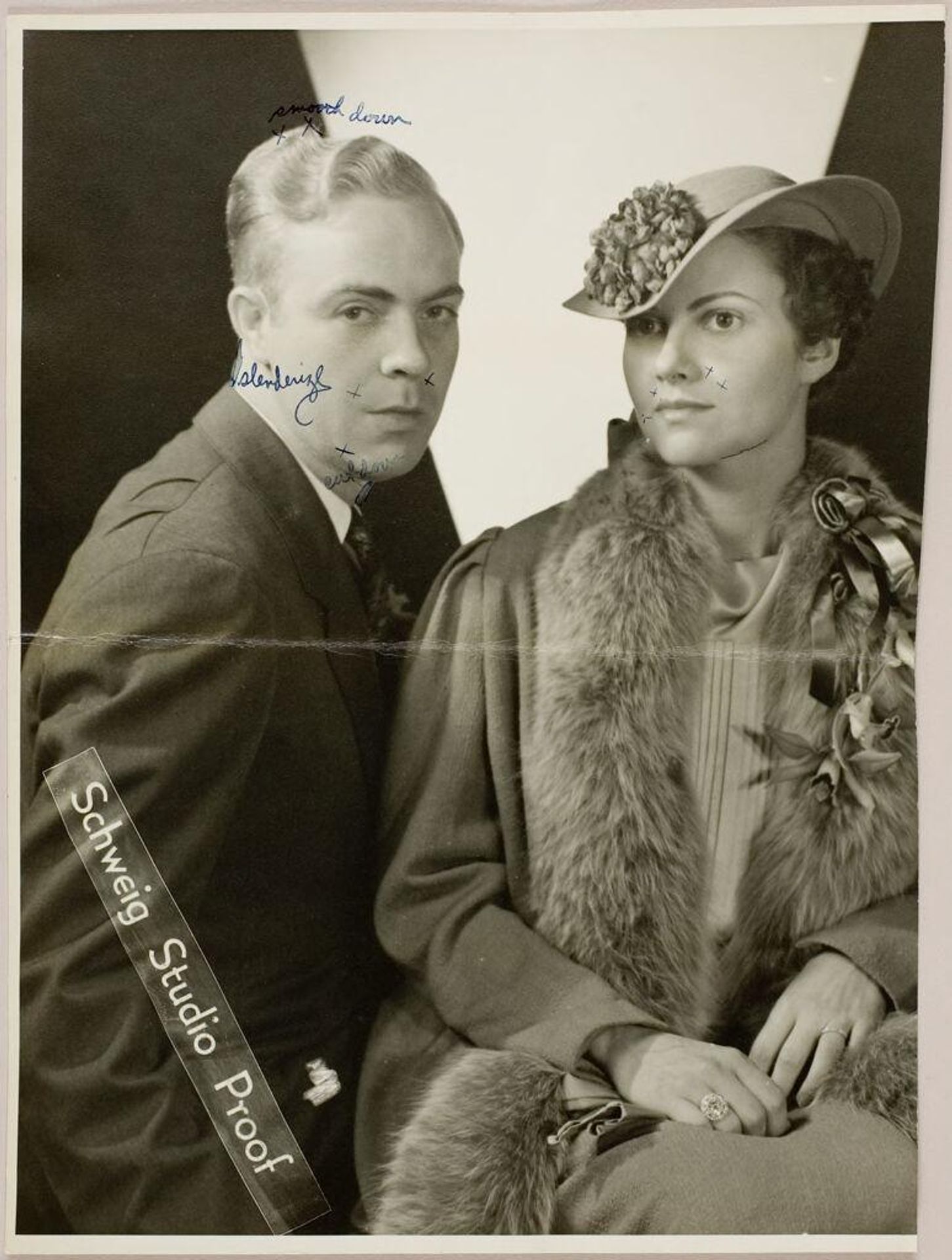 Untitled (portrait of a couple) by Martin Schweig