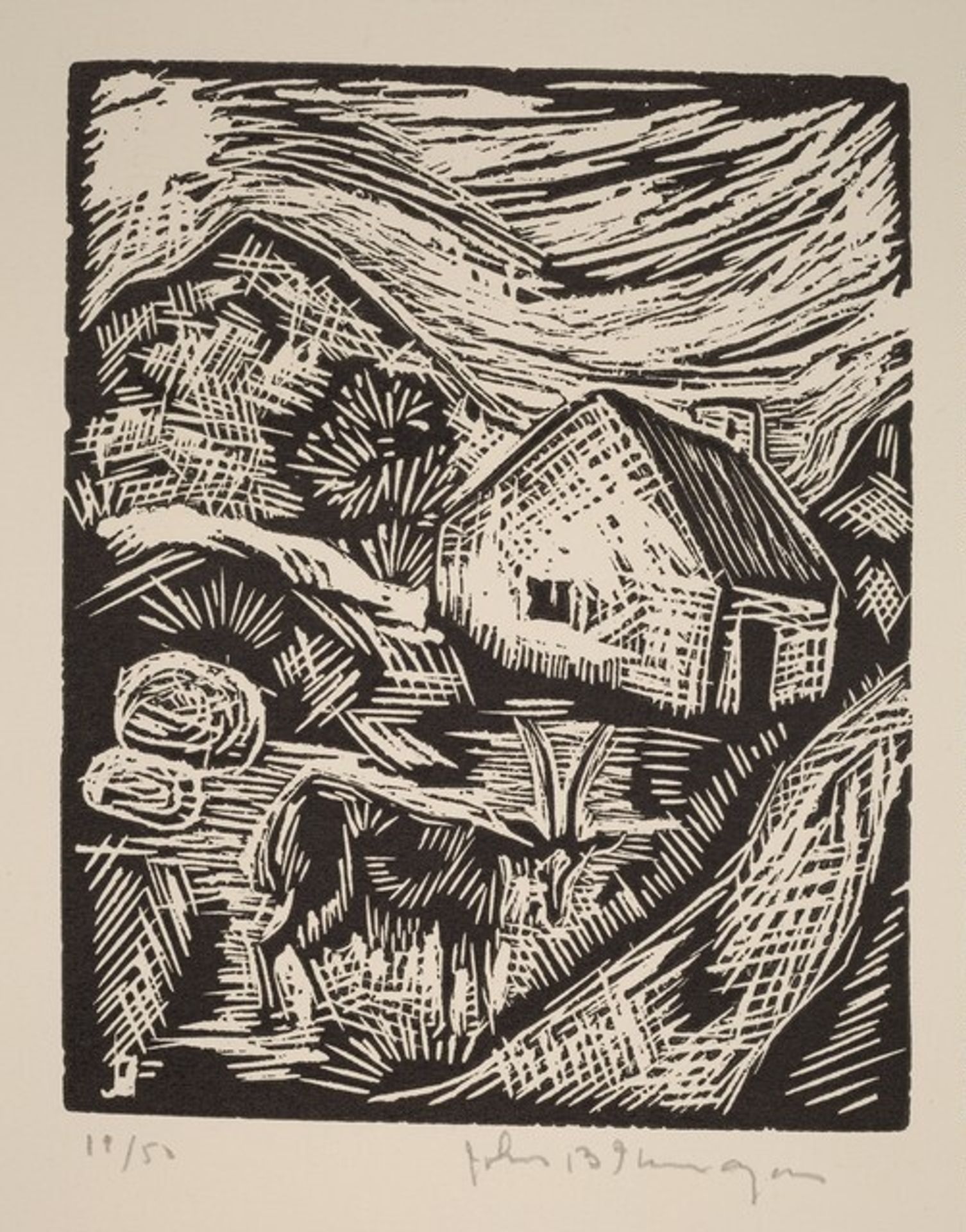 Untitled (Landscape With Goat) by John B. Flannagan
