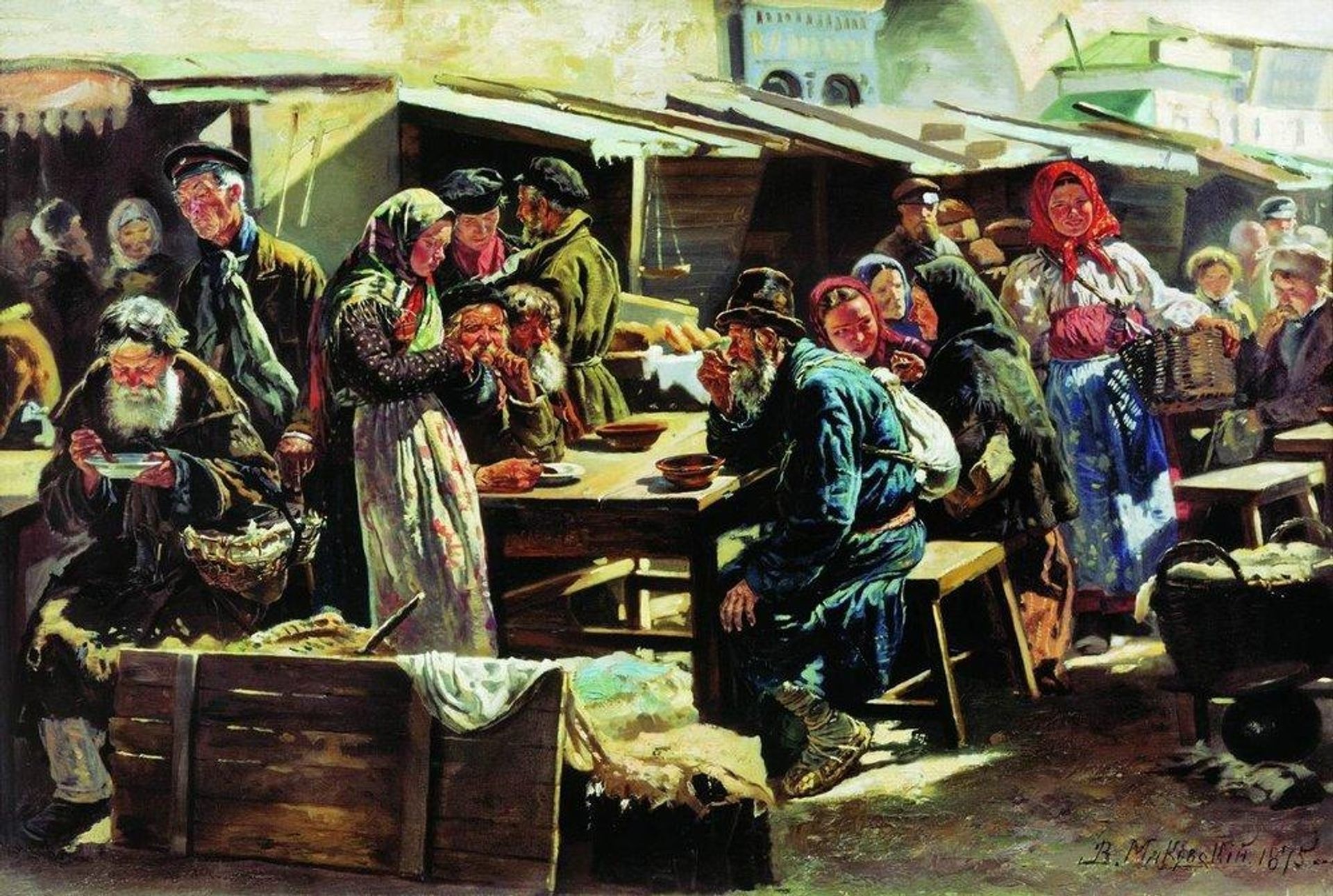 The meal by Vladimir Makovsky