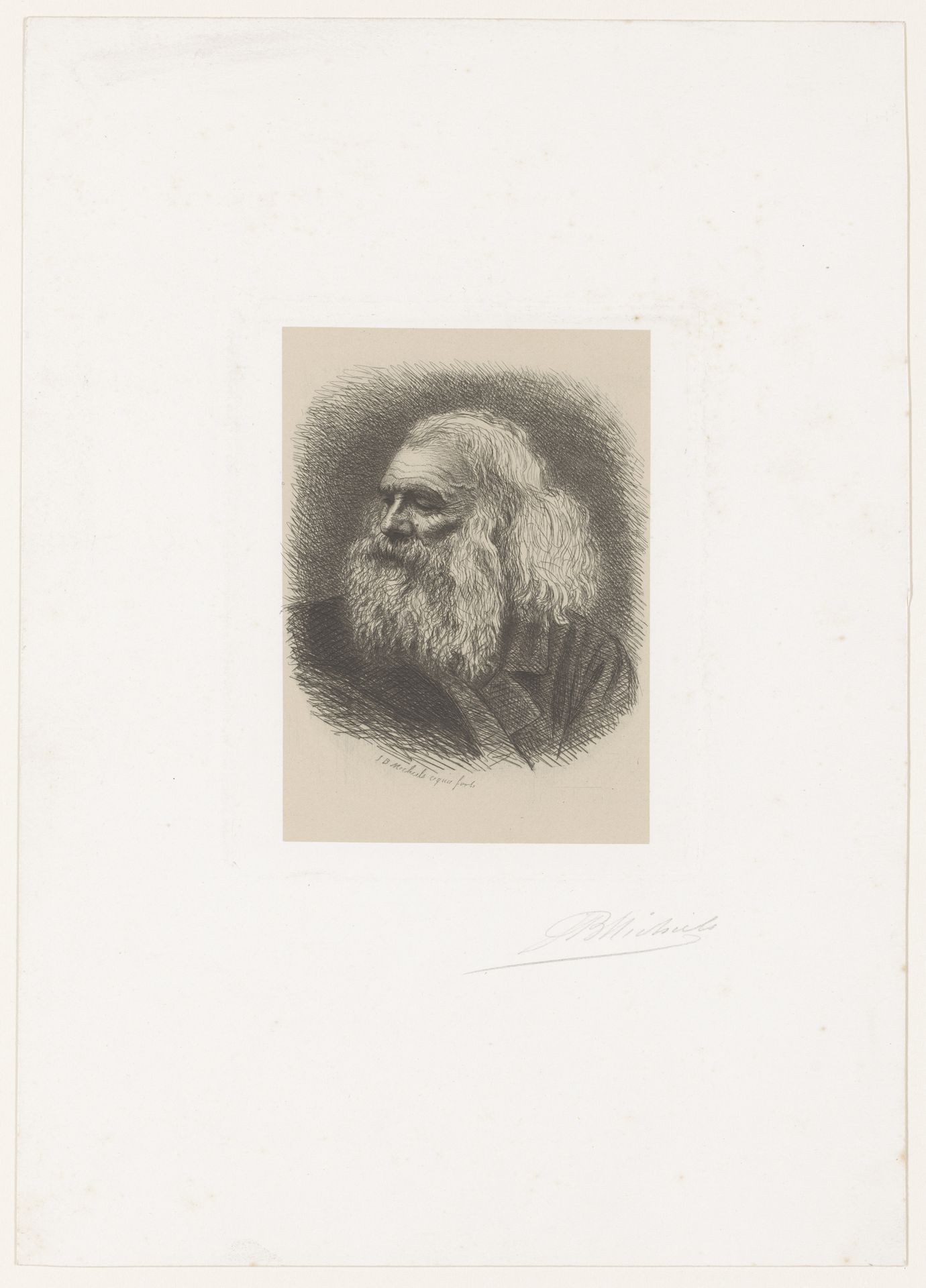 Hoofd van een oude man by Jean Baptiste Pierre Michiels
