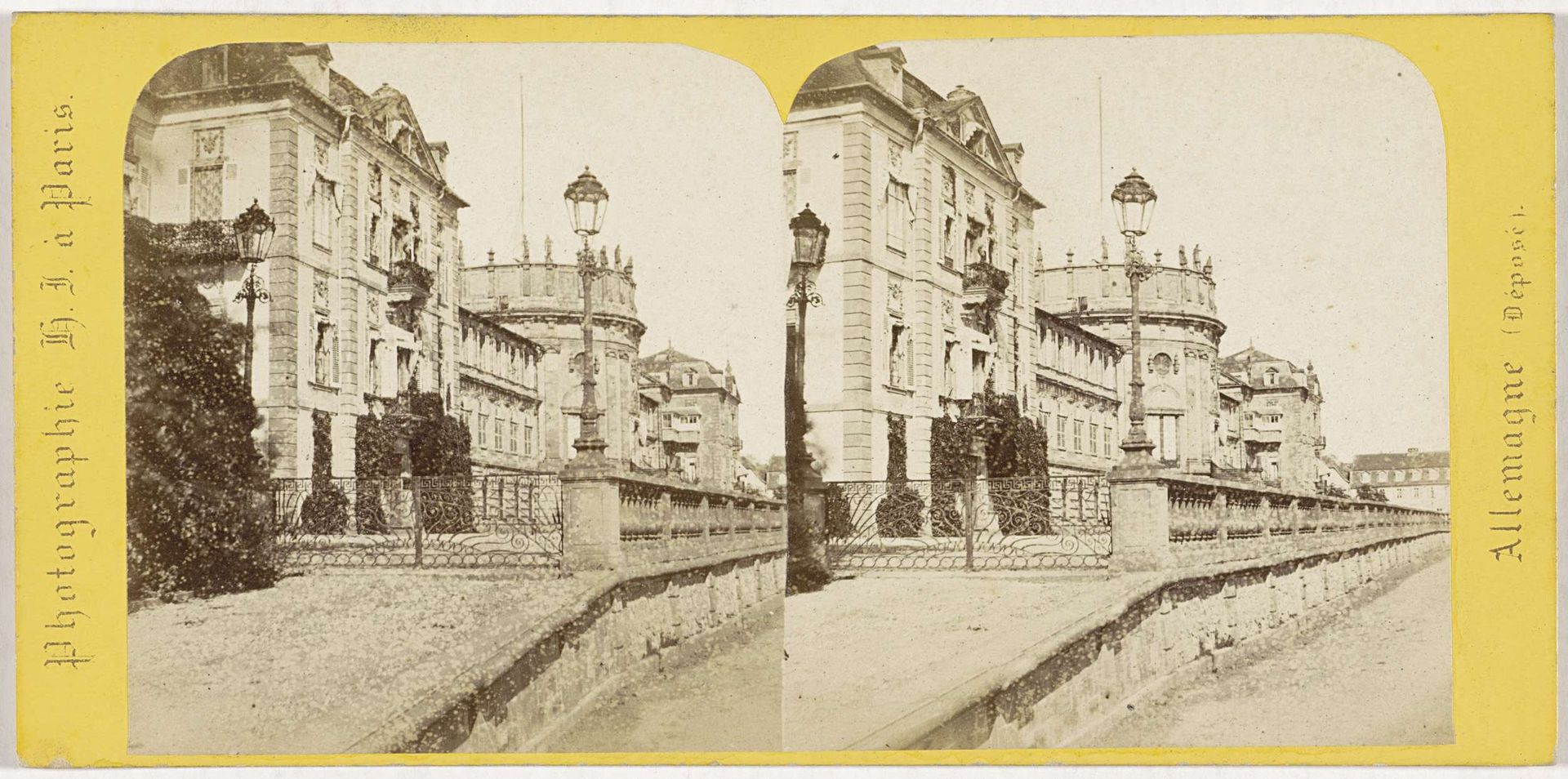Slot Biebrich in Wiesbaden, Duitsland by Hippolyte Jouvin