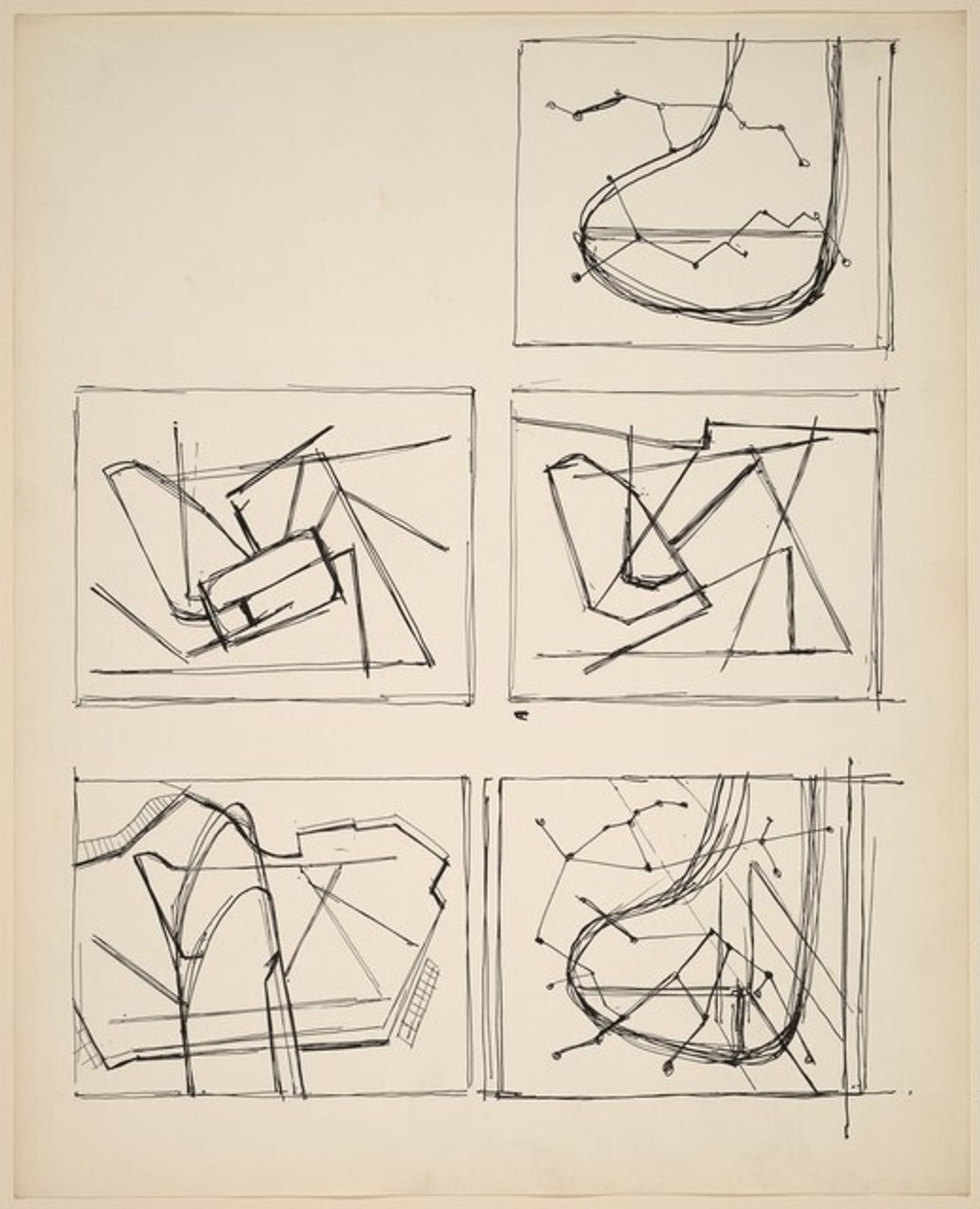Five Composition Studies by Ralston Crawford