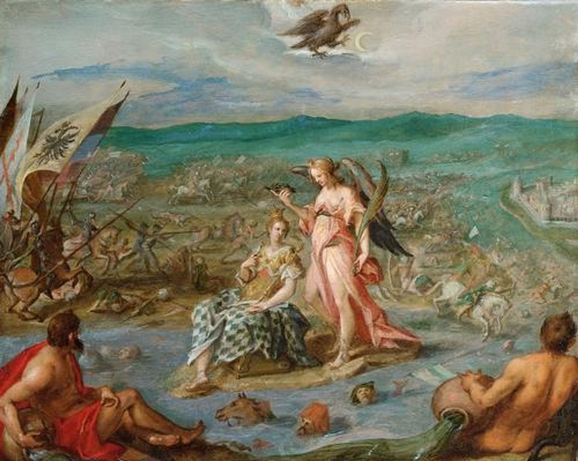 Allegory on the battle of Sisak by Hans von Aachen