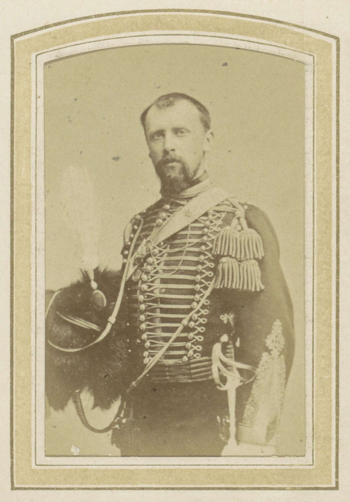 Portret van Willem van Oranje-Nassau (Wiwill) in militair uniform by Anonymous
