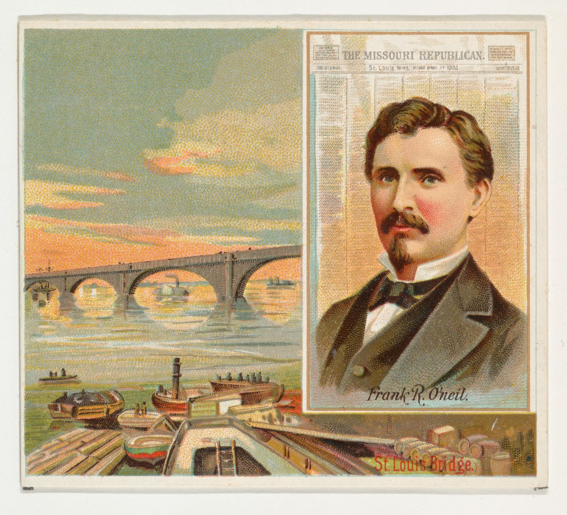 Frank R. O'Neil, The St. Louis Missouri Republican, from the American Editors series (N35) for Allen & Ginter Cigarettes by Allen & Ginter