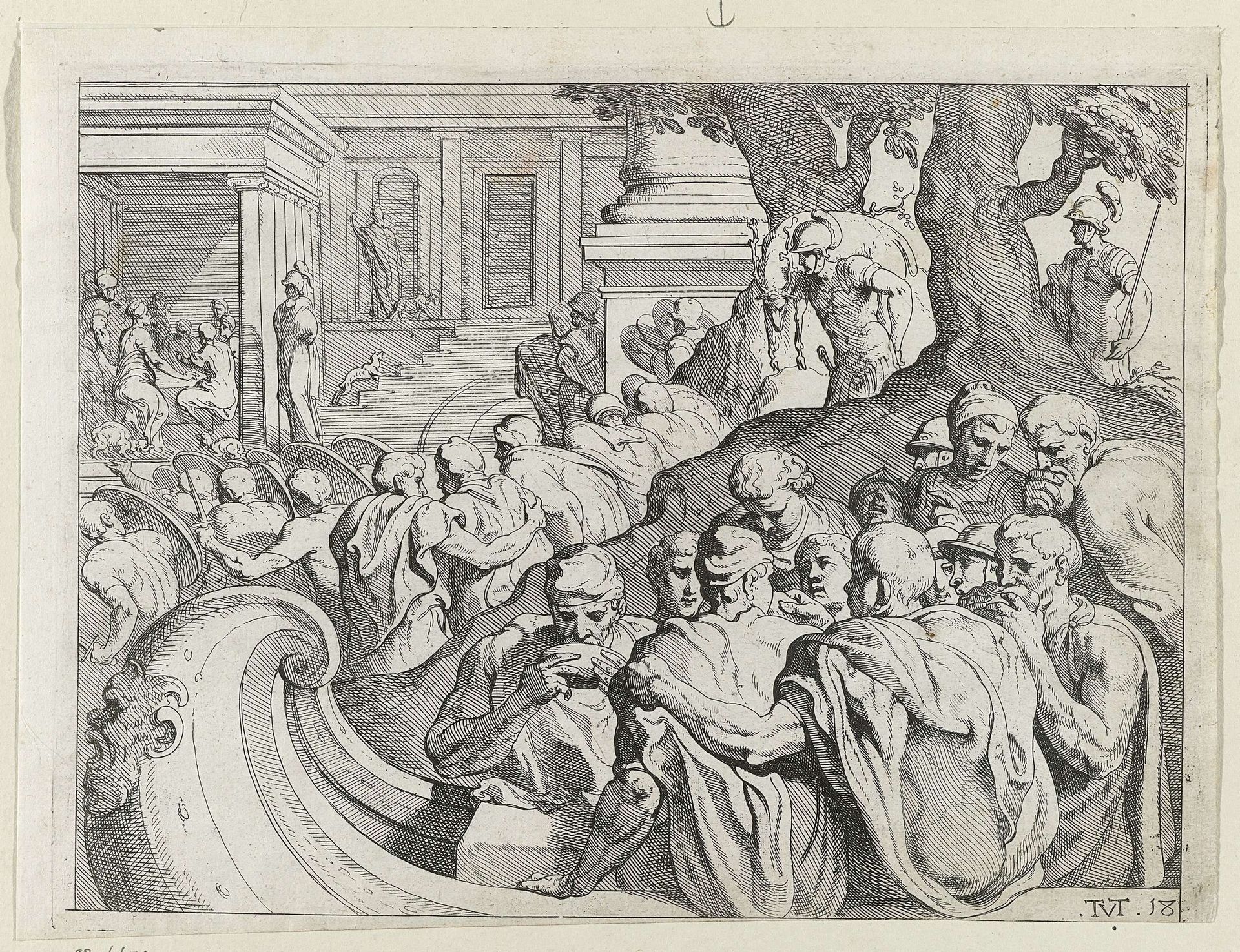 Odysseus op het eiland van Circe by Theodoor van Thulden
