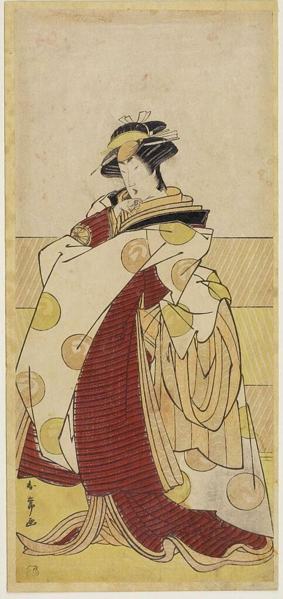 Actor Segawa KikujirÅ AS A FEMALE SHITTEI by Katsukawa Shunjō