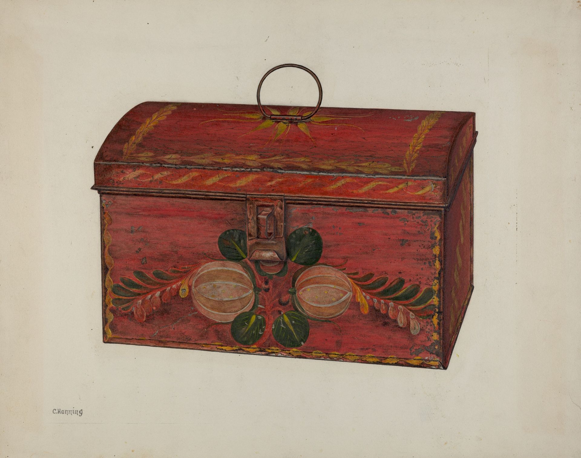 Toleware Box by Charles Henning