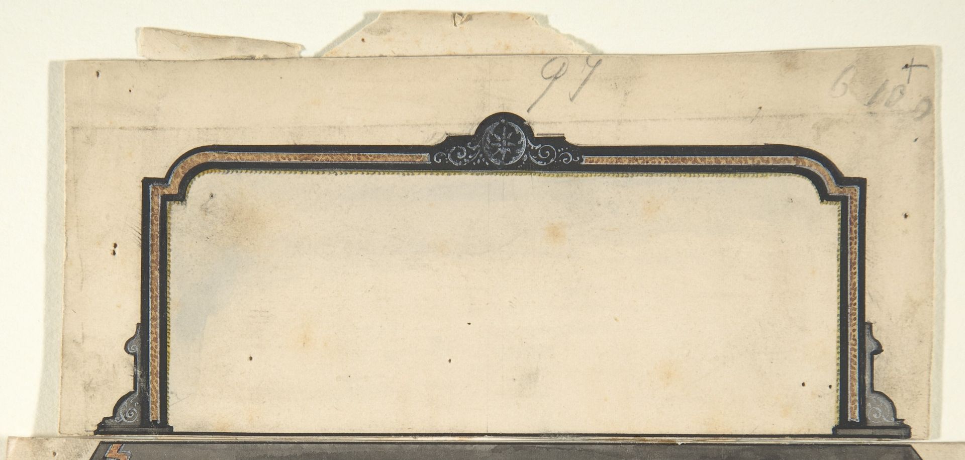 Design for a Mirror to go over a Cabinet by Anonymous