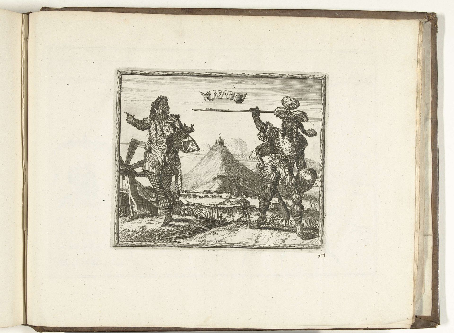 Inwoners van Potosi, 1726 by Carel Allard