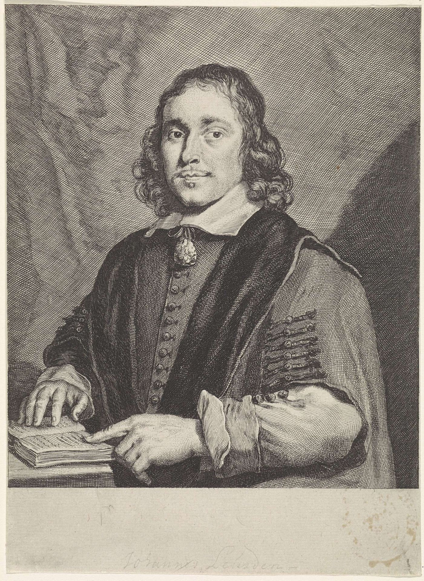 Portret van Johannes Leusden by Theodor Matham