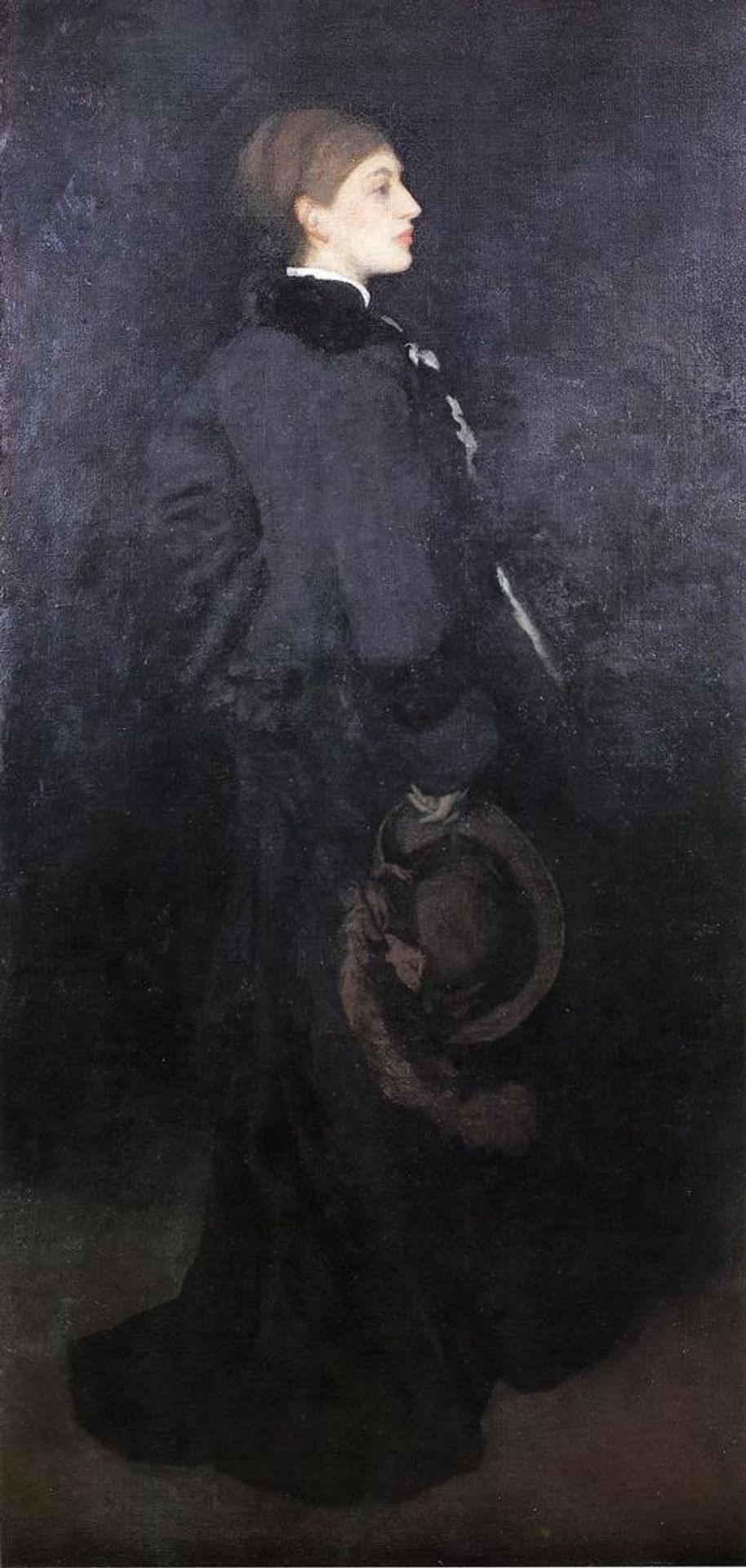 Arrangement in Brown and Black. Portrait of Miss Rosa Corder by James Abbott McNeill Whistler