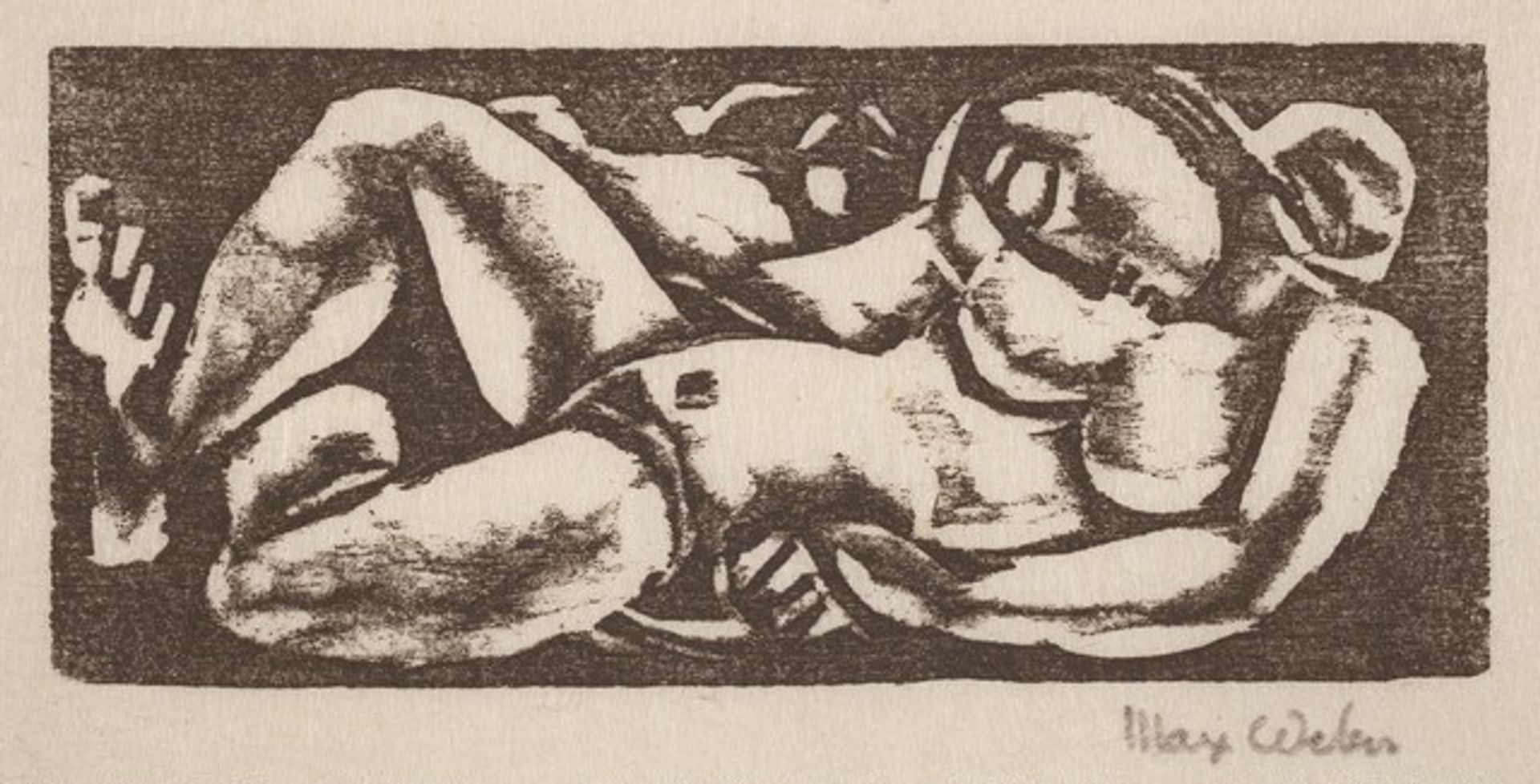 Reclining Nude by Max Weber