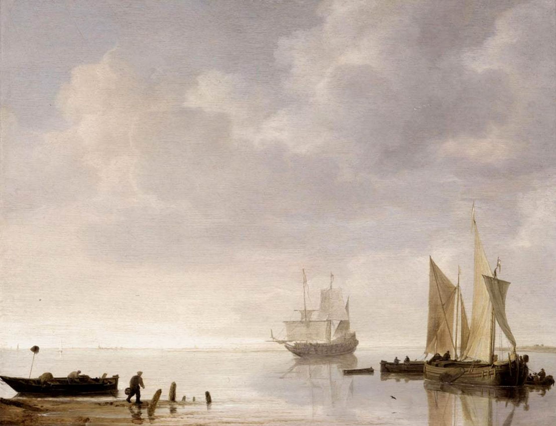 Coastal Scene by Simon de Vlieger