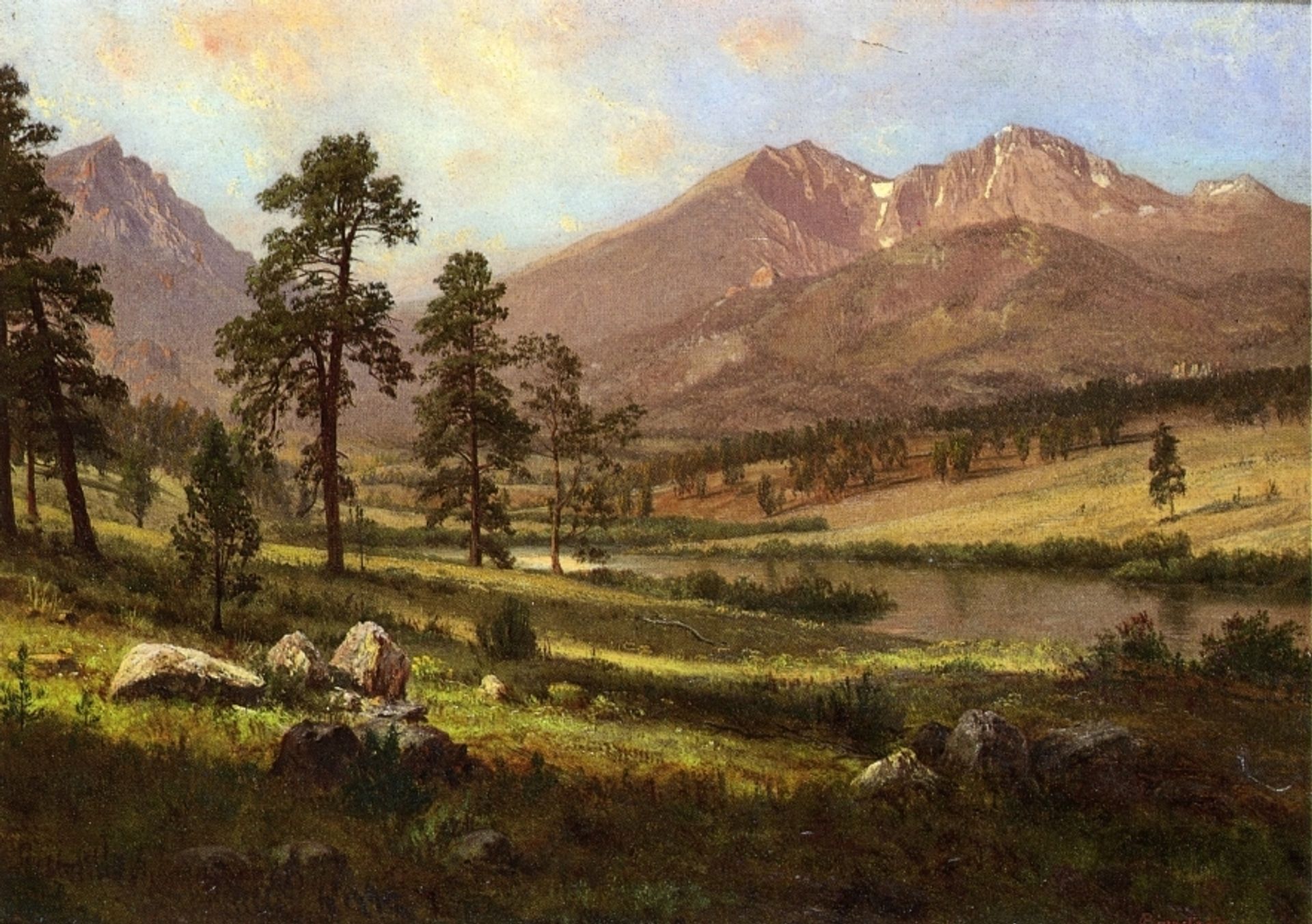 Long's Peak, Estes Park, Colorado by Albert Bierstadt
