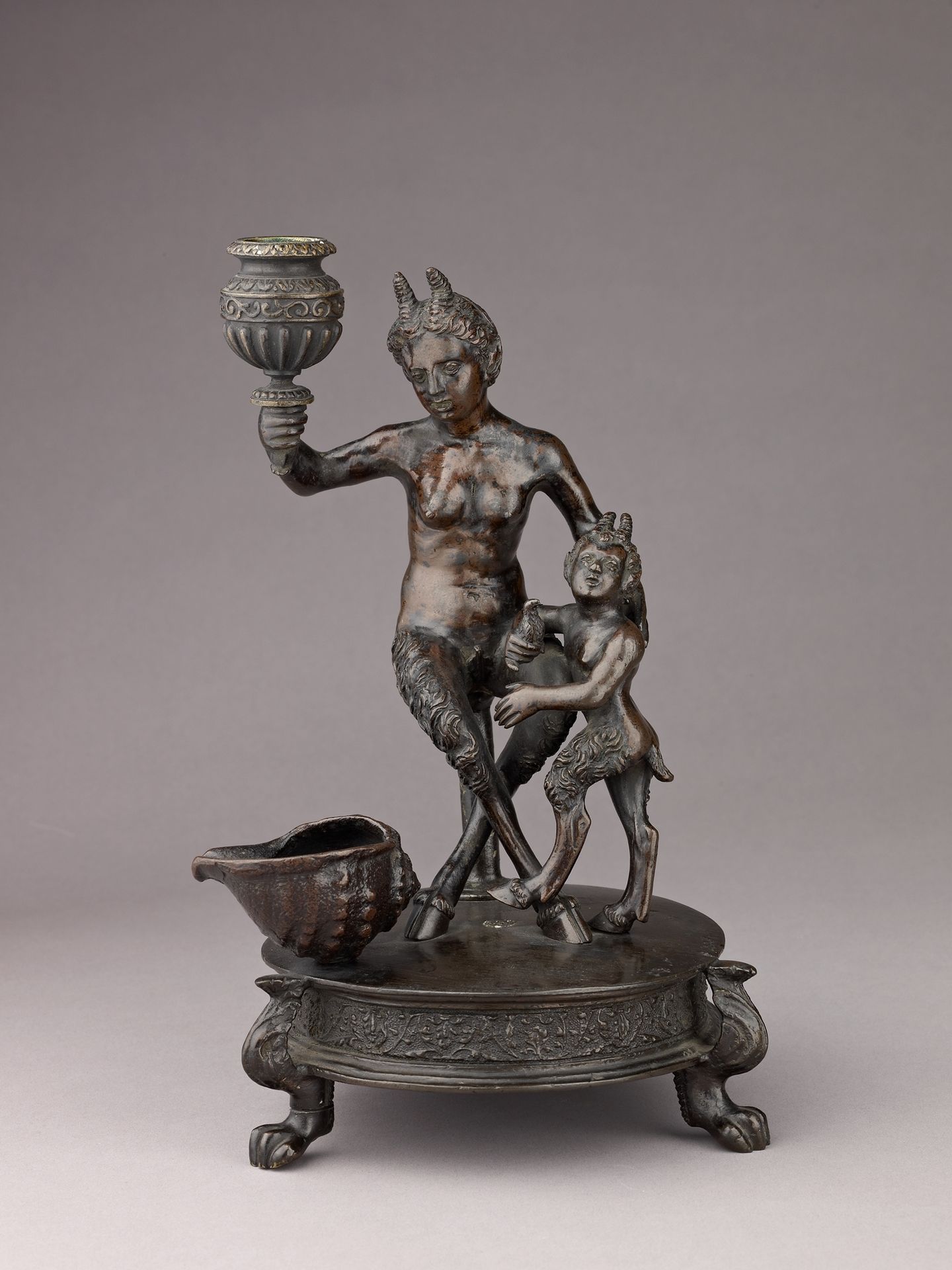 Satyress and her Infant by Severo Calzetta da Ravenna