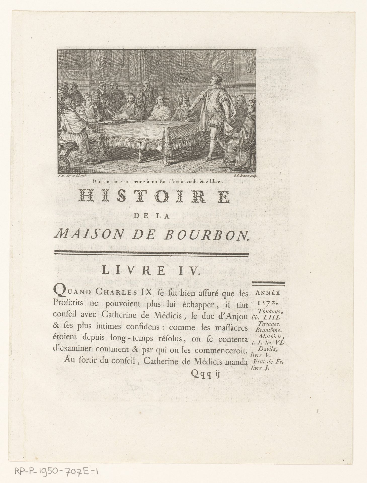 Catharina de'Medici en Karel IX by Benoit Louis Prevost