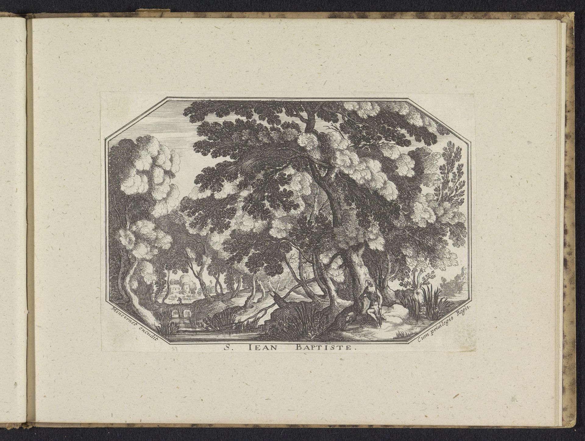 Landschap met Johannes de Doper by Anonymous