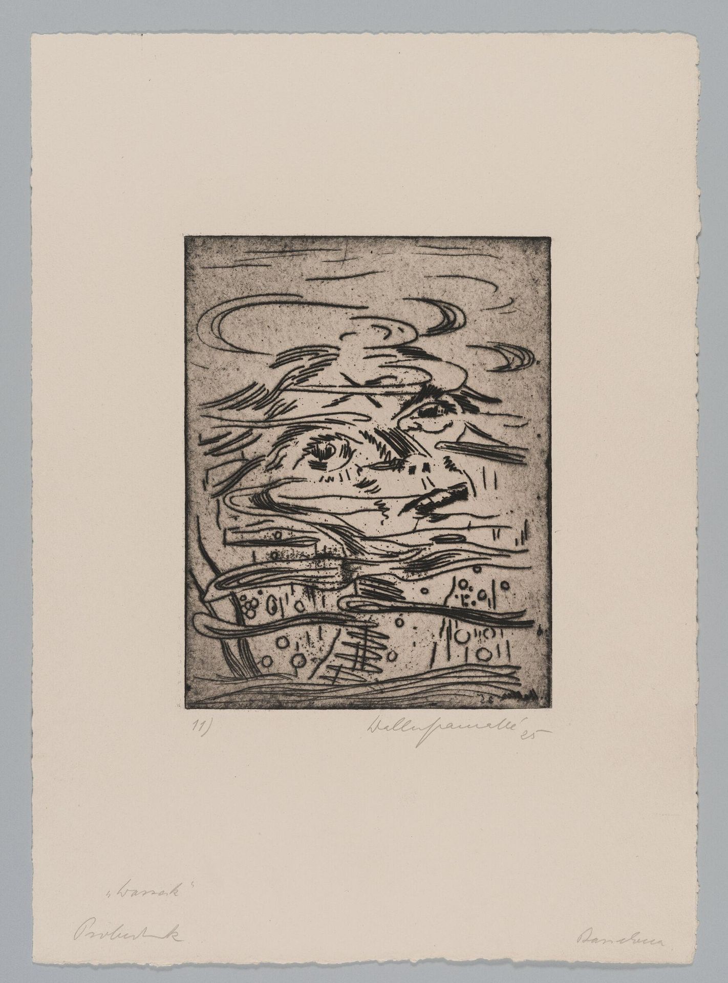 Sheet XI, Wozzeck Drowns by Walter Gramatté