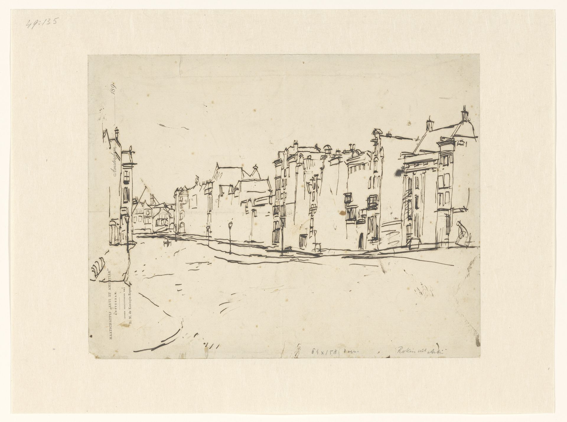 Het Rokin, gezien vanuit Arti by George Hendrik Breitner