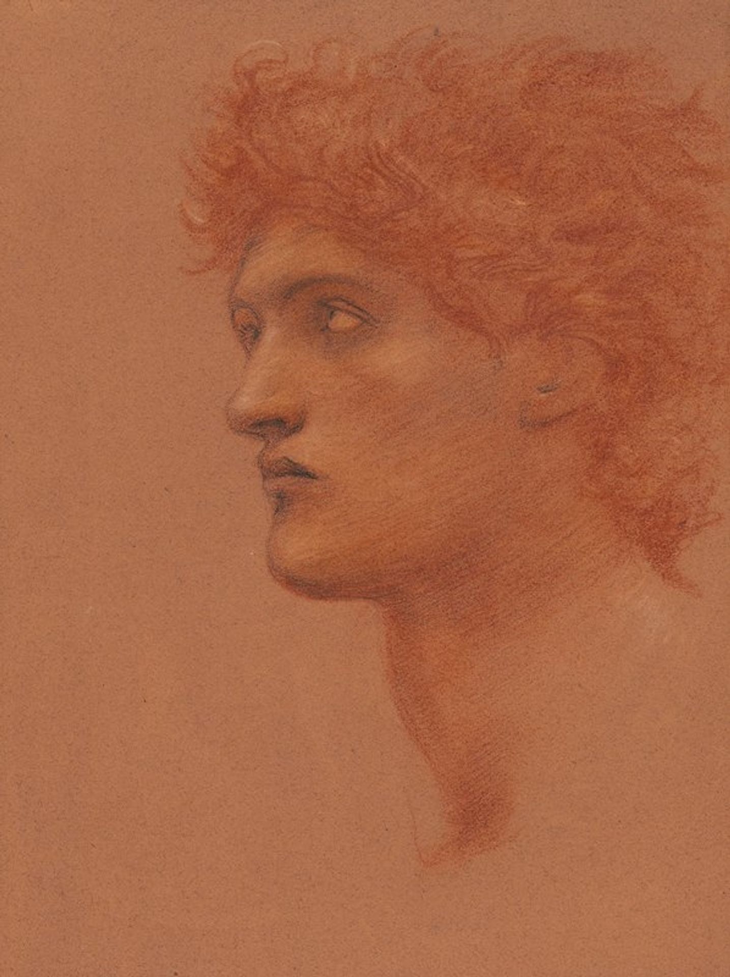 Study of a male head in profile, for Perseus in The Call of Perseus by Edward Burne-Jones