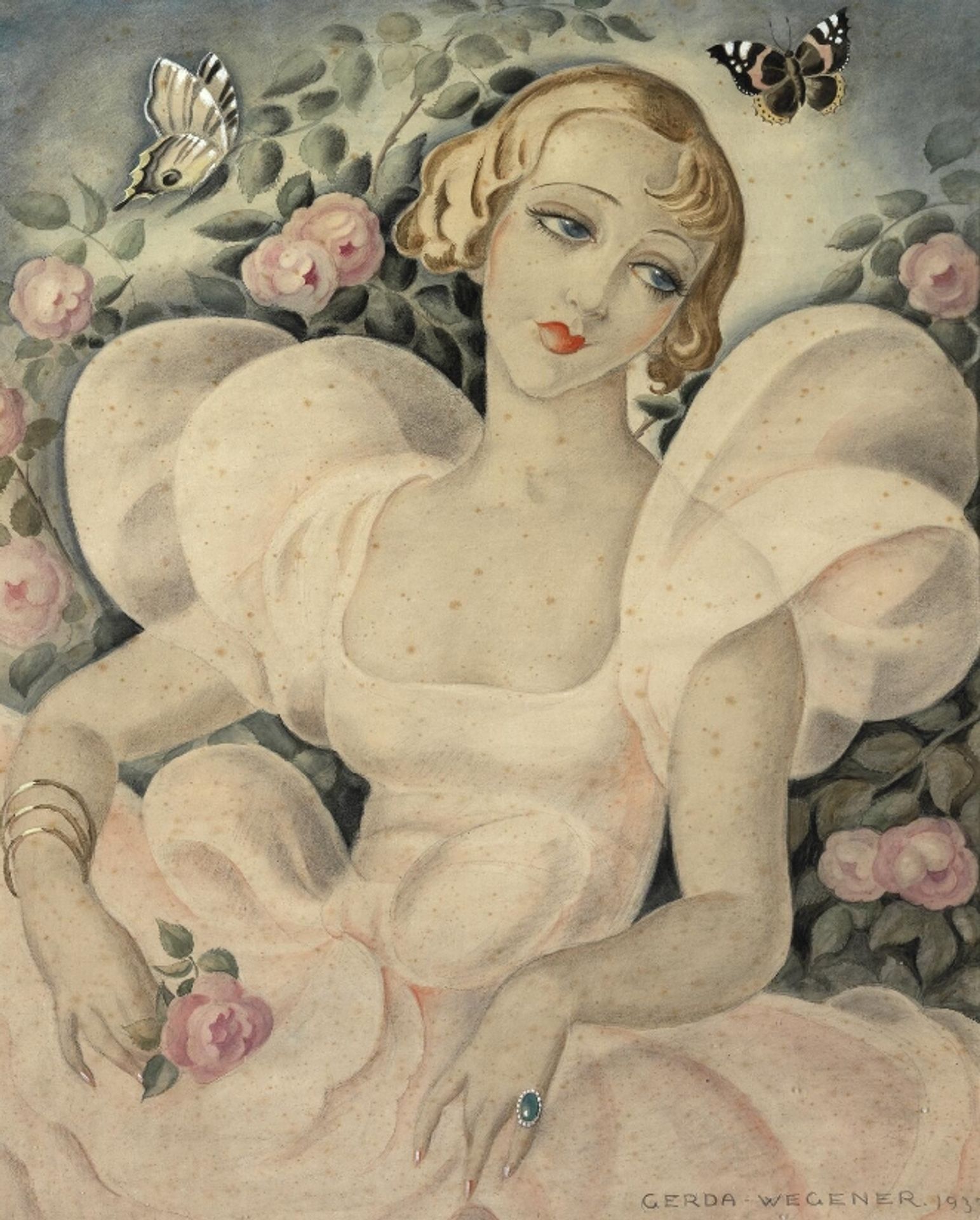 Portrait of a Young Blond Woman by Gerda Wegener