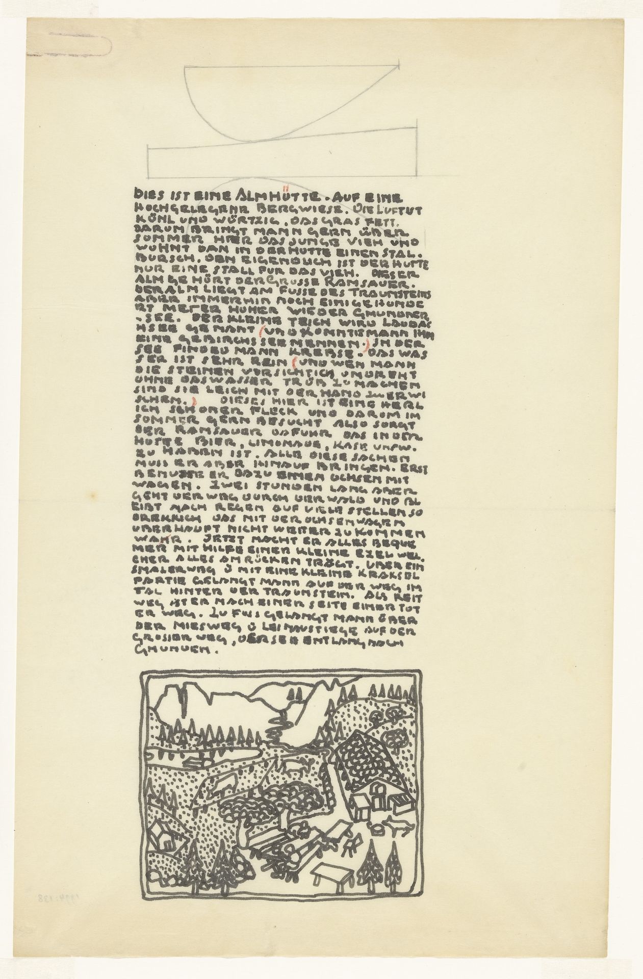 Gezicht op een berghut by Reijer Stolk